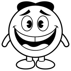 Cool Cartoon Smile Emoticon Character (42)