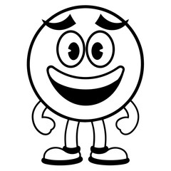 Cool Cartoon Smile Emoticon Character (37)