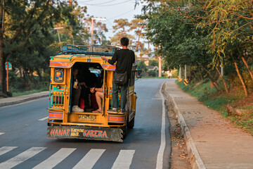 Baguio, Benguet, Philippines - April 1, 2024 - Traditional Jeep Jeepney 