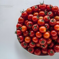 red cherry tomatoes - obrazy, fototapety, plakaty