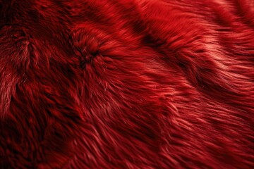 Fototapeta premium Detailed shot of red fur texture, ideal for backgrounds or textures