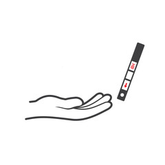 illustration of hemoglobin meter, vector art.