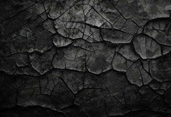 Old black concrete background. Grunge texture. Dark wallpaper. Blackboard Chalkboard Concrete wall. AI Generative