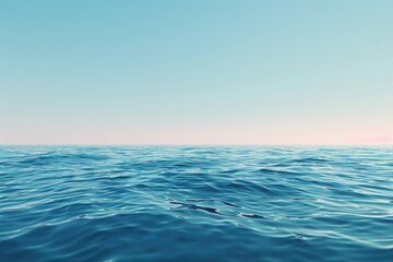 Fototapeta premium A serene view of the ocean from a boat, perfect for travel brochures