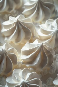 A close up image of a cake with white frosting, perfect for bakery and dessert concepts