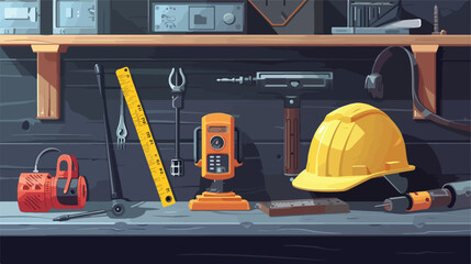 Safety equipment with builders level 