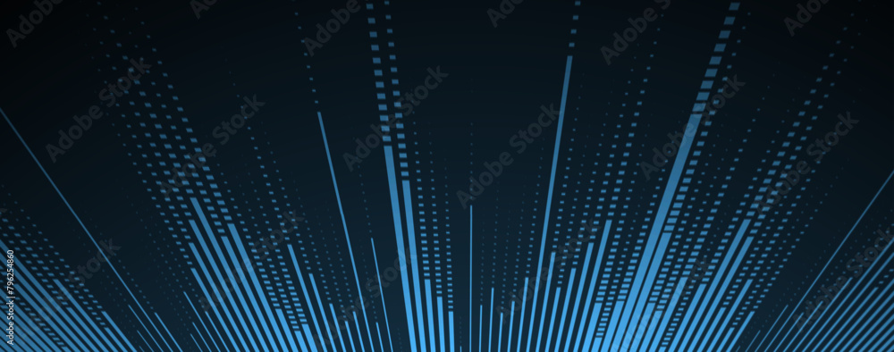Poster Abstract Technology Digital Circles of Particles. Futuristic Background. Big Data Visualization. Cyber Concept.