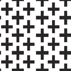 Obraz premium seamless pattern plus sign