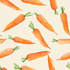 seamless pattern carrot
