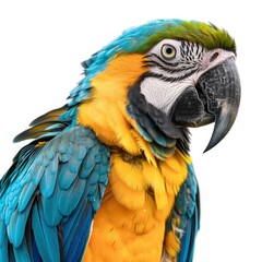 Obraz premium bird, parrot, eagle, crow on white background