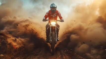 Dusty conditions at speedway biker track due to high speed racing. Concept Dusty Conditions, Speedway Racing, Biker Track, High Speed Racing