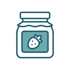 jam jar icon vector design template simple and clean