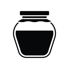 jam jar icon vector design template simple and clean