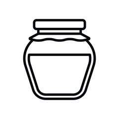 jam jar icon vector design template simple and clean
