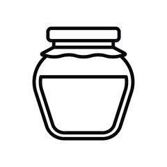 jam jar icon vector design template simple and clean