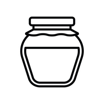 recommend clip art: jam jar icon vector design template simple and clean