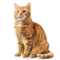 Obraz premium portrait single cat, rabbit on white background