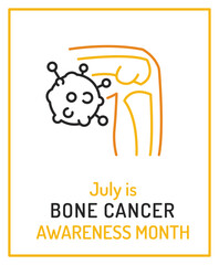 Sarcoma and bone cancer awareness month in july.