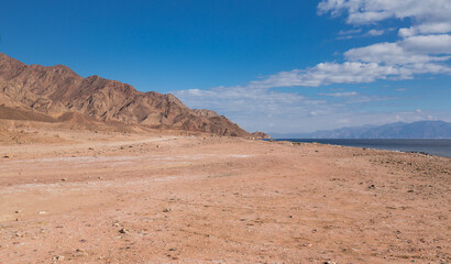 View of the coast of Red sea