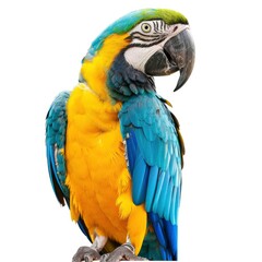 Obraz premium bird, parrot, eagle, crow on white background