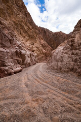 Wadi El Veshwash canyon in Sinai Peninsula