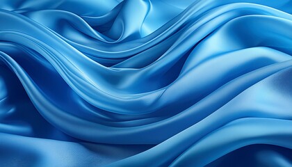 Obraz premium a close up of a blue fabric