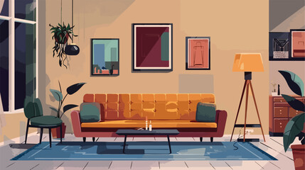 Living room. flat vector illustration Vectot style Vector
