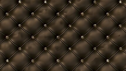dark brown seamless background with diamond studded leather texture wallpaper, diamond in each and small diamonds on the border of bed, luxurious