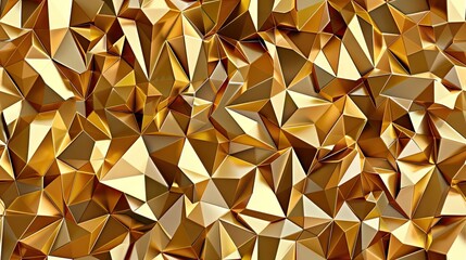 gold, low poly seamless background