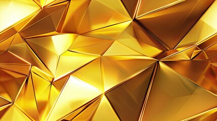 gold, low poly seamless background