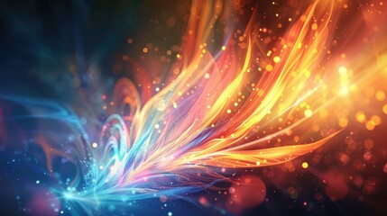 Fototapeta premium Glowing backgrounds with ethereal light effects