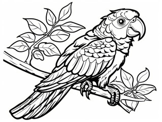 Coloring Pages for Kids, Preschoolers, Simple Coloring Book, Educational, Printable, Animals