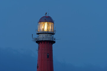Lighthouse at night, Den Helder, North Holland.