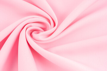 Soft pink fabric texture background, detail of silk.