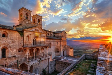 Fototapeta premium Sunset - A Pilgrimage Site 