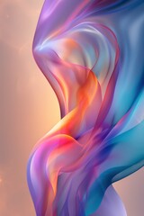 Obraz premium Colorful abstract background Ready banner. With liquid bubble tissue effects