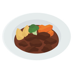 ビーフシチューのイラスト