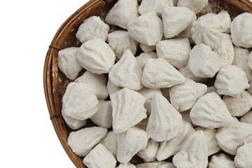 White clay filler, Soft-prepared chalk.  Thai tradition, Songkran Festival