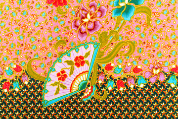 Beautiful of art Malaysian and Indonesian Batik Pattern
