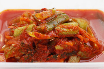 Kimchi korea food, cucumber kimchi