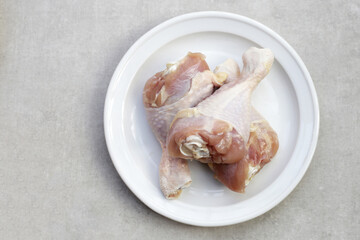 Raw chicken legs, meat for cooking