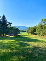 golf course in the summer