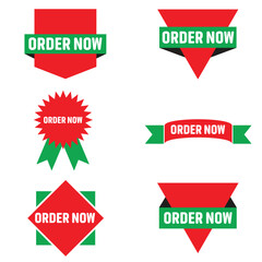 Abstract order now banner