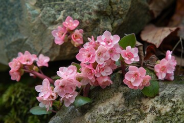 Trailing Arbutus Pink Wildflowers in Valley Falls Park, Connecticut - Beautiful Springtime