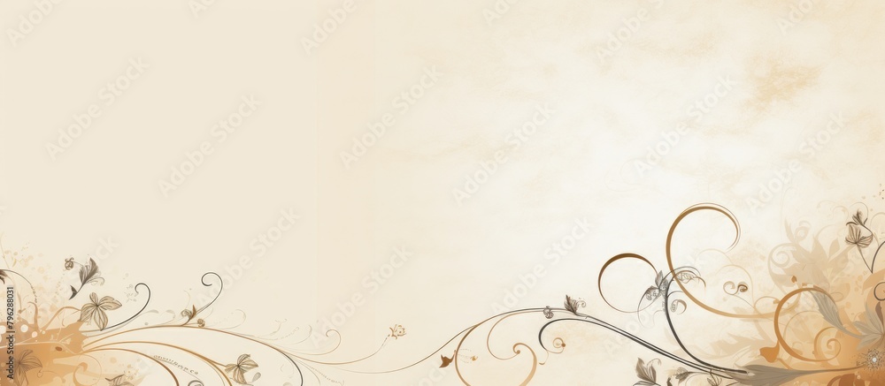 Poster floral backdrop with space for text