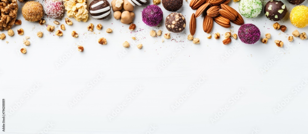Poster Assorted candies in a close-up view