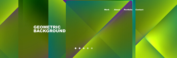 A pattern of electric blue, magenta, and green lines resembling terrestrial plants forms a geometric background in macro photography