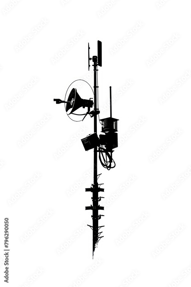 Aufkleber a monochromatic image of a street light. suitable for various design projects