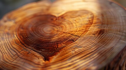 A close up of a tree trunk with a heart cut in it. Perfect for nature and love themes