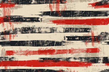 Patriotic American flag painted in unique colors, perfect for creative projects